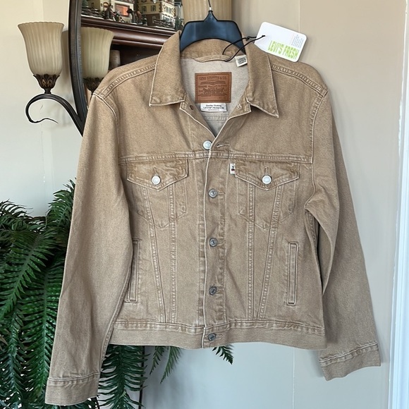 Brand New Levi's Fresh Produce Sustainable Dyes Cherry Neutral Jean Jacket - Picture 13 of 13